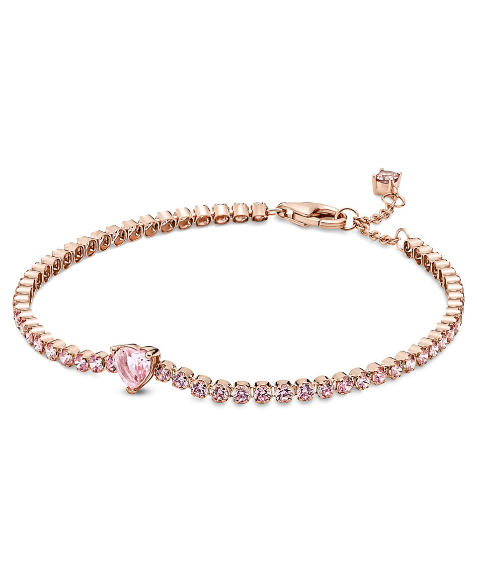 Pandora Brazalete Corazón Brillante con Cristales Mujer