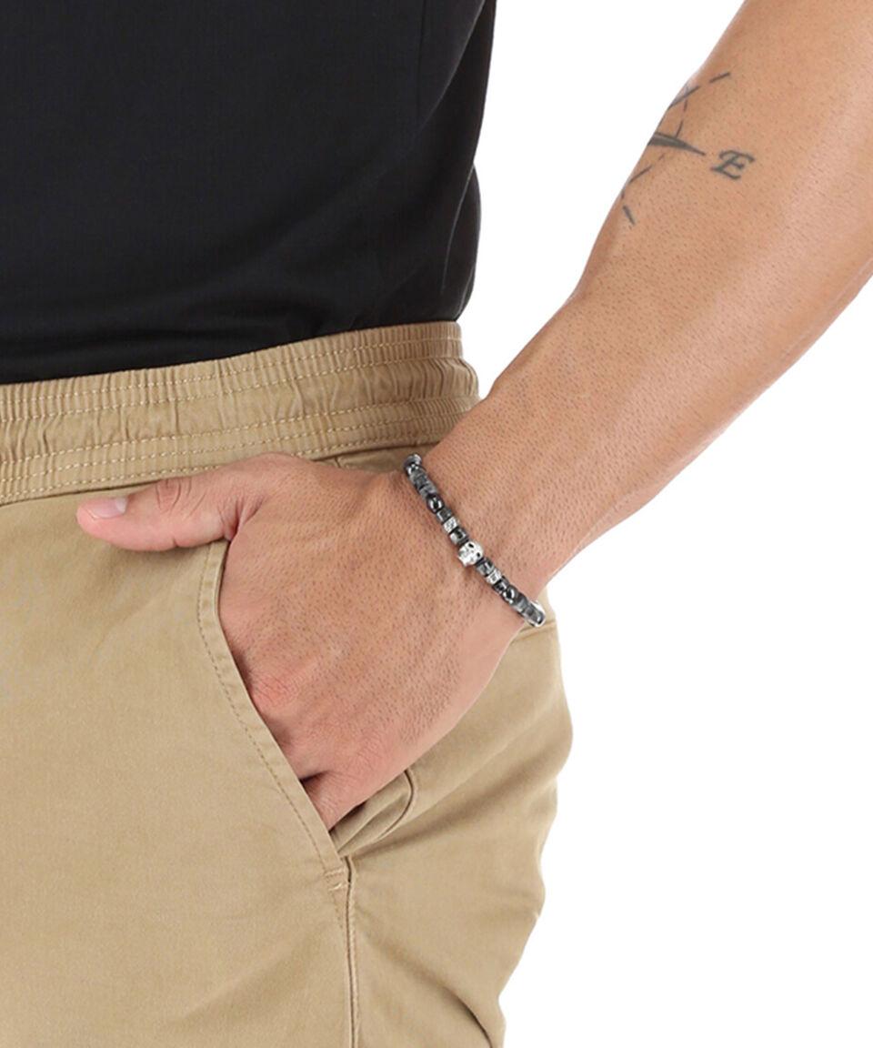 Pineda Covalin Brazalete Elástico Con Calavera Hombre