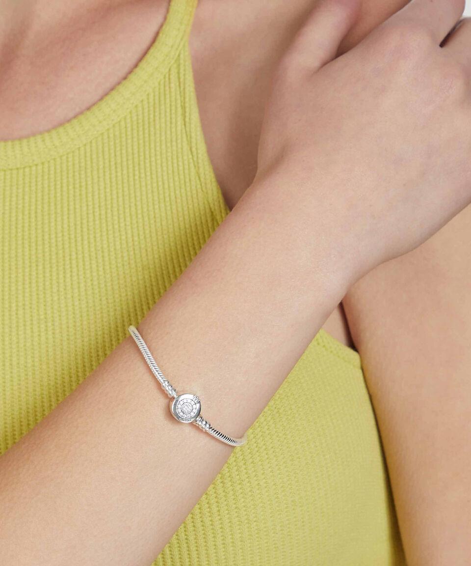 Pandora Brazalete En Plata .925 Con Circonitas Moments Mujer