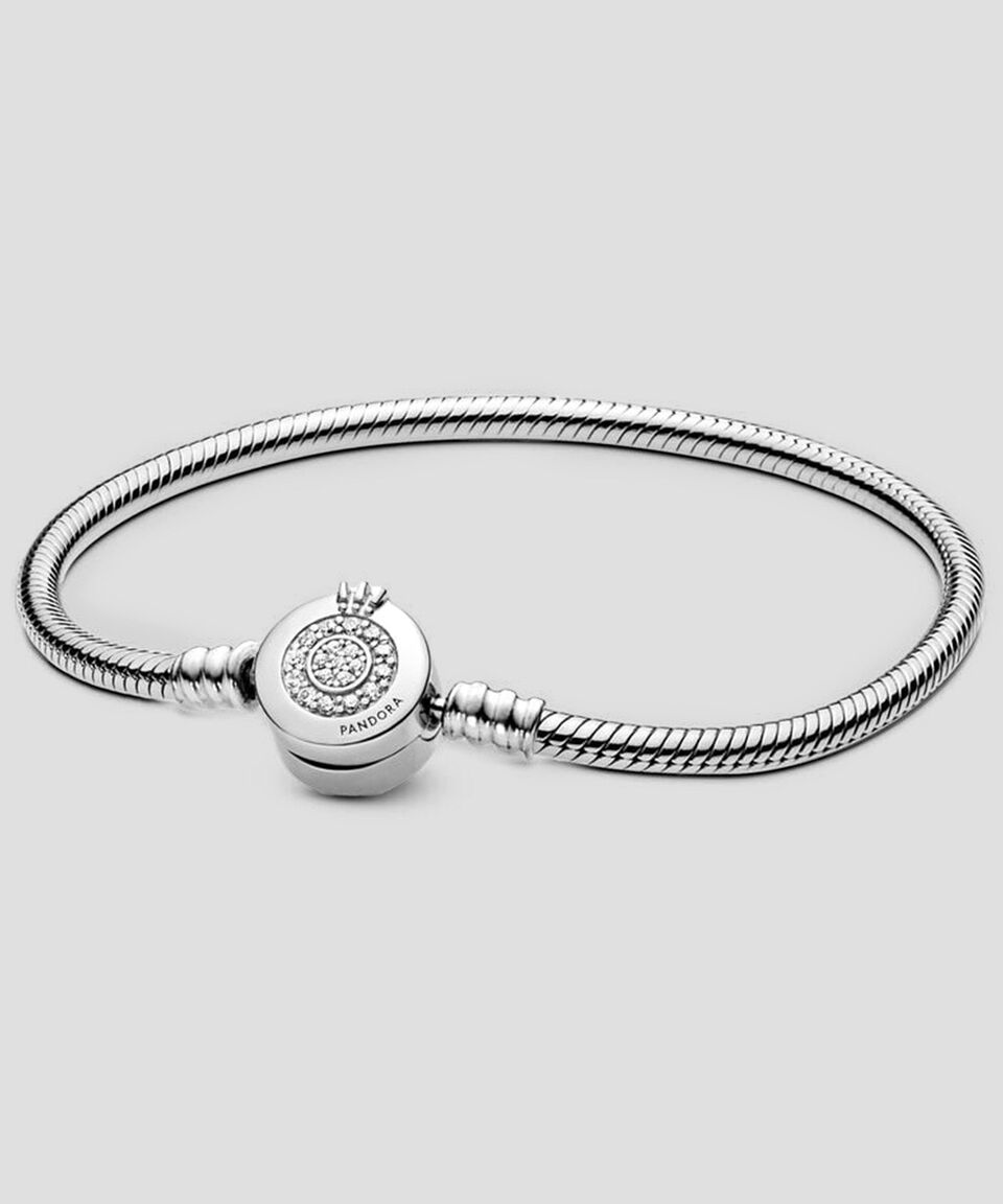 Pandora Brazalete en plata .925 con circonitas Moments Mujer