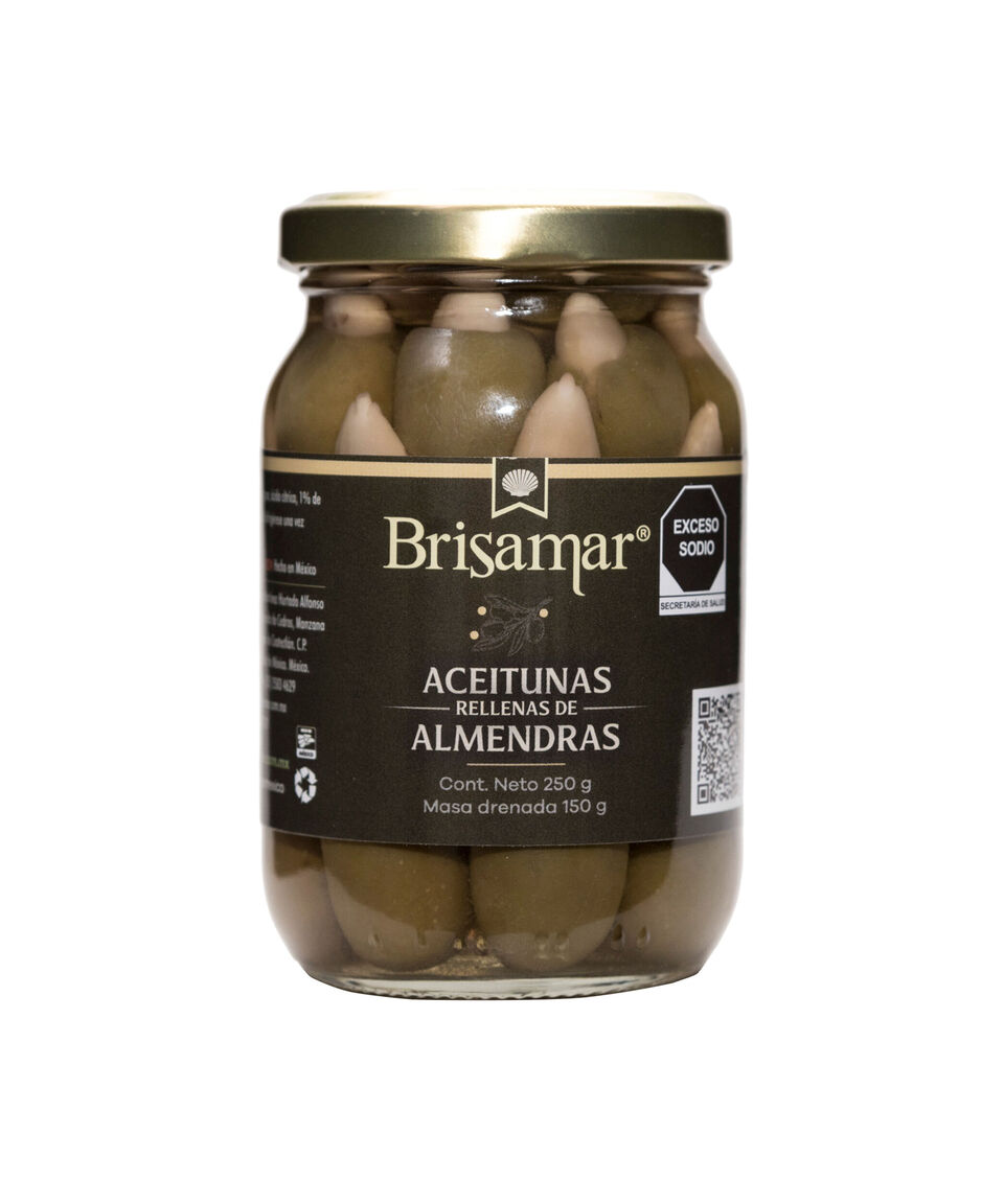 Brisamar Aceitunas Rellenas de Almendras 250 g