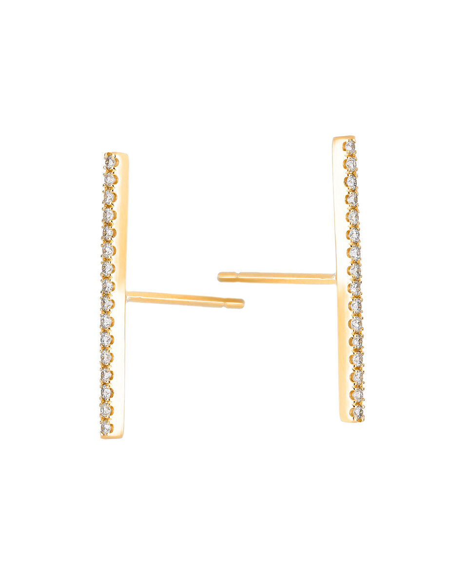 Eugenia Broqueles En Oro 18 Kts Con Diamantes Mujer