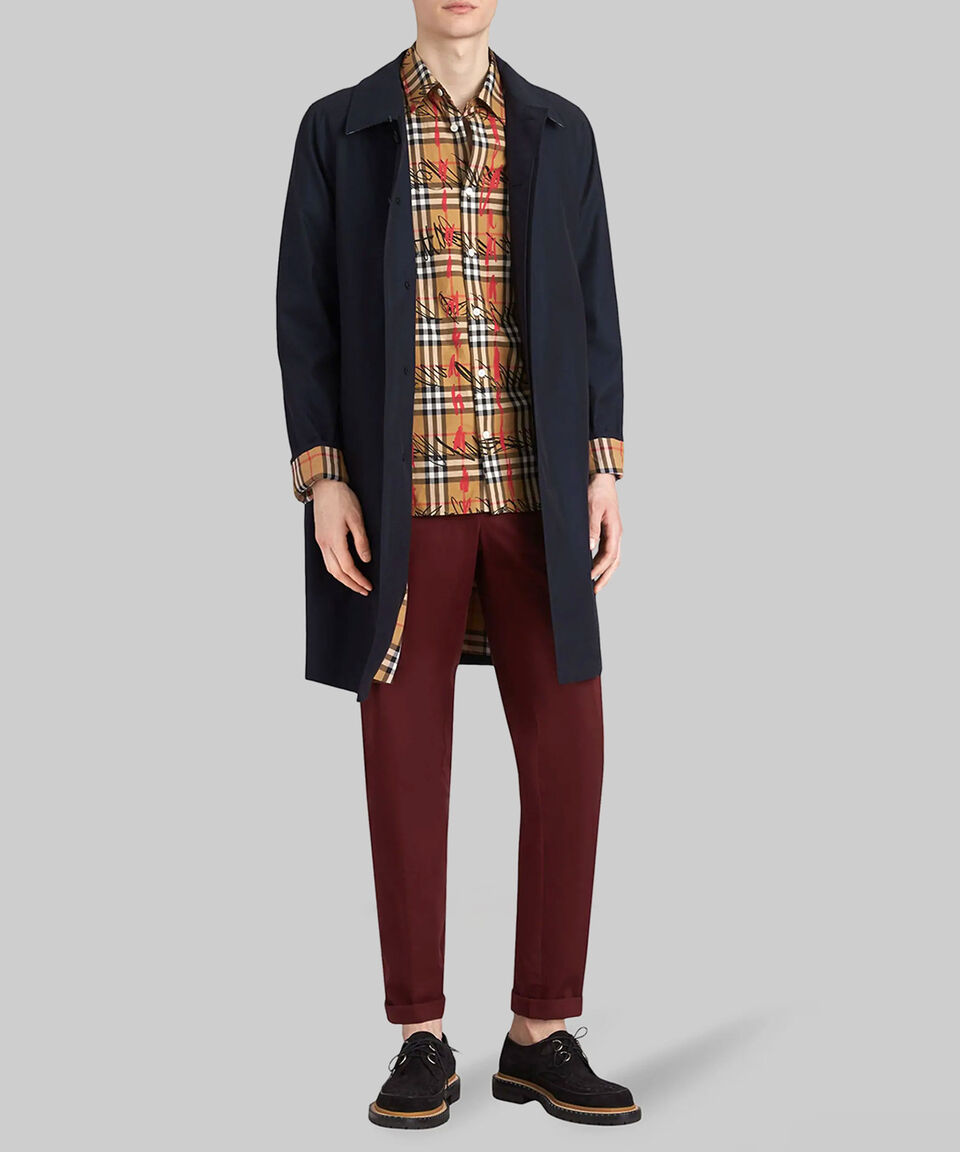 Burberry Abrigo Tres Cuartos Con Botones Hombre