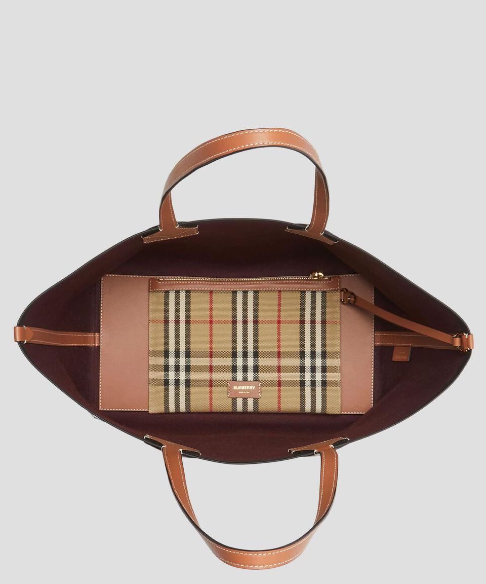 Burberry Bolso Tote Check Con Cuadros Mujer