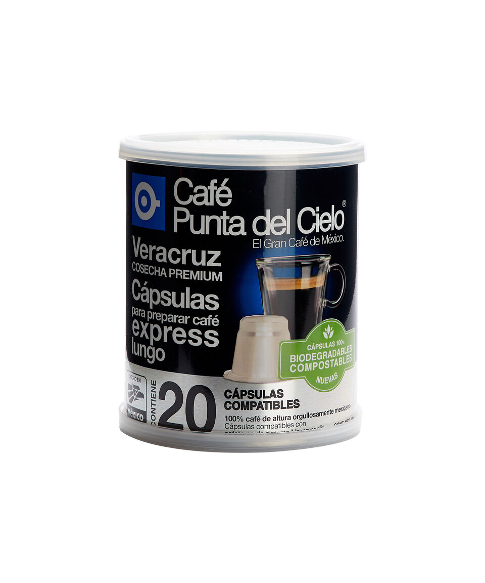 Punta del Cielo Café Express Región Veracruz 20 Cápsulas