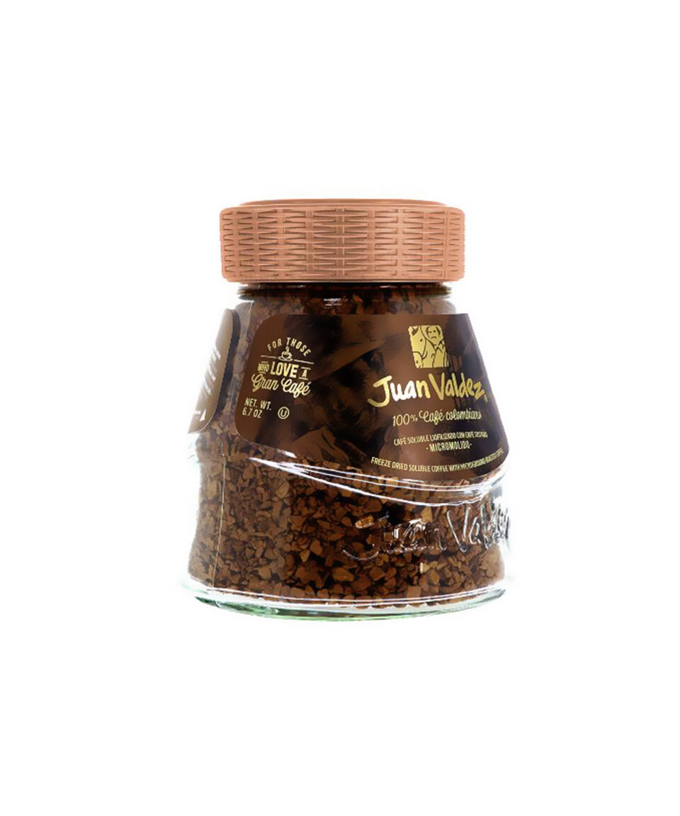 Juan Valdez Café Soluble Liofilizado Con Café Tostado 190 G