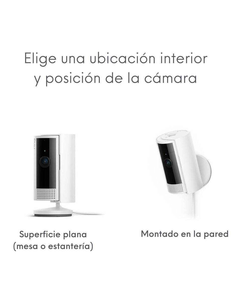 Ring Cámara De Seguridad Interior Con Enchufe Blanco