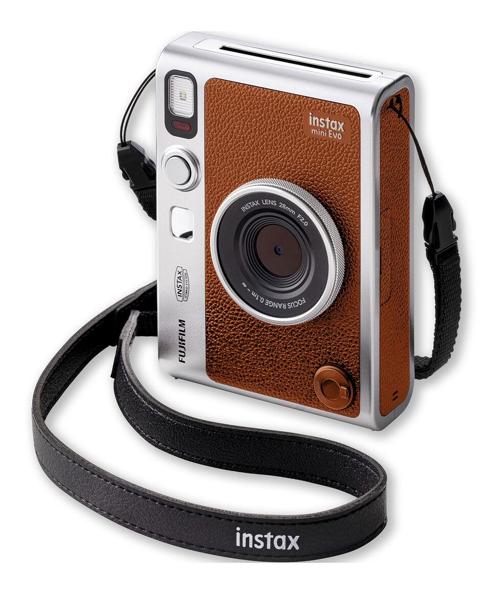 Fujifilm Cámara Instantánea Híbrida Fuji Instax Mini Evo Café