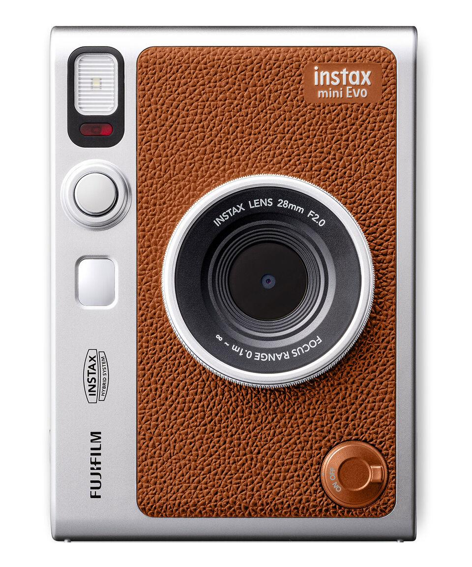 Fujifilm Cámara Instantánea Híbrida Fuji Instax Mini Evo Café