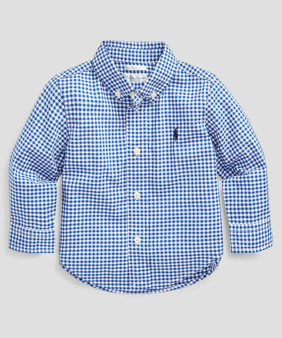 Polo Ralph Lauren Camisa con cuadros manga larga Bebé