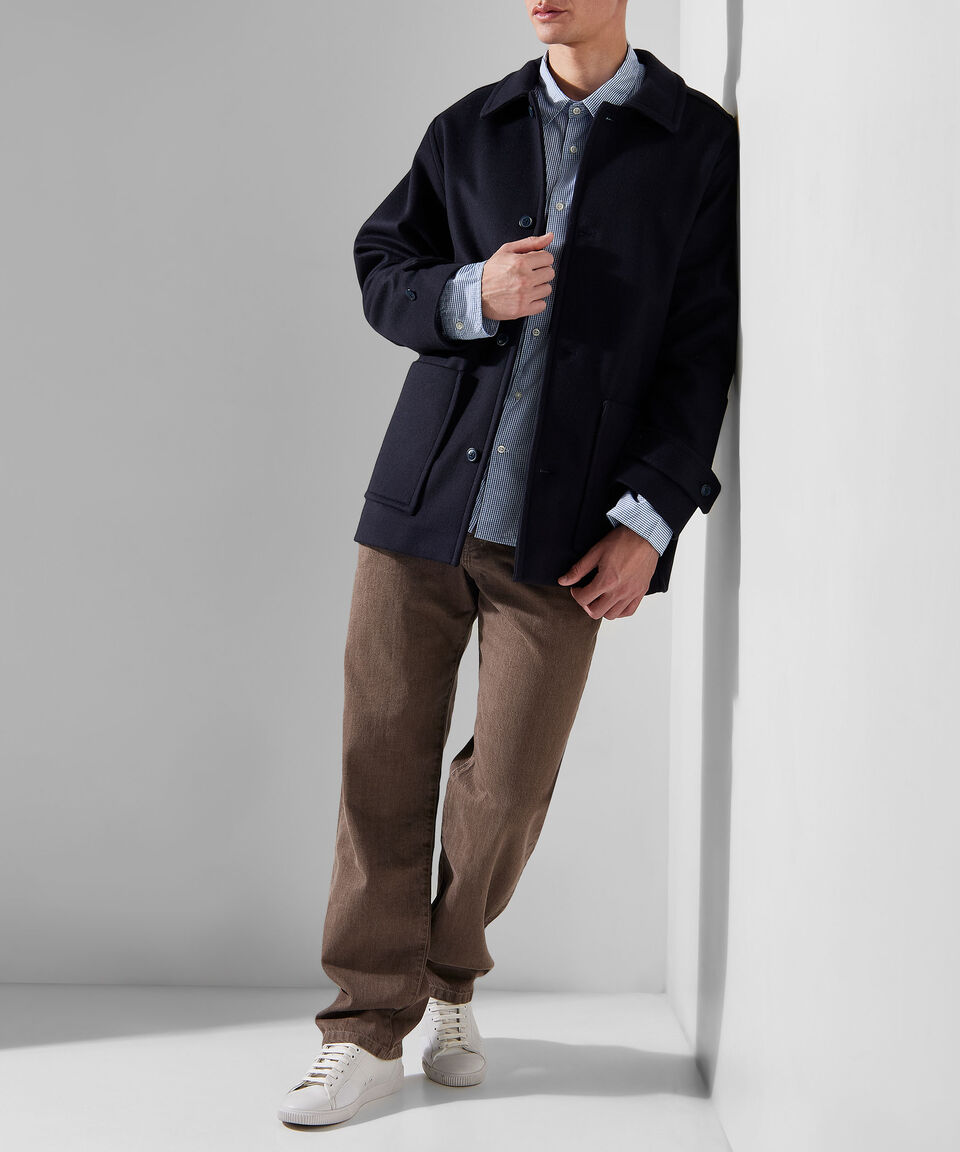 Officine Générale Camisa De Cuadros Con Manga Larga Hombre