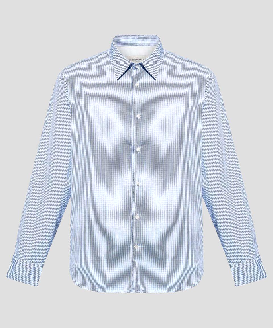 Officine Générale Camisa De Cuadros Con Manga Larga Hombre