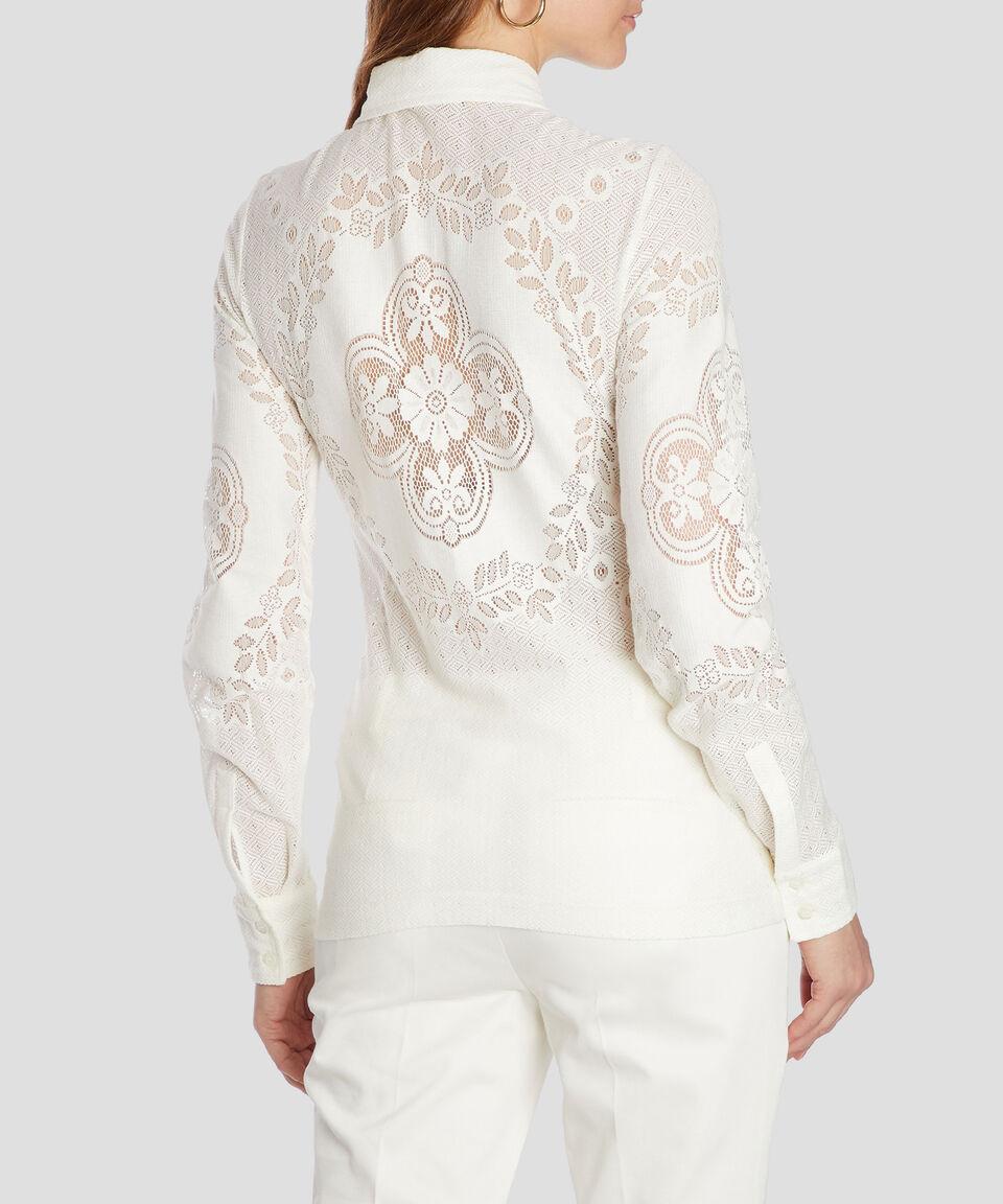 Sportmax Camisa Floral Calada Con Manga Larga Mujer
