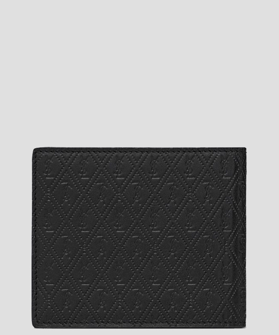 Saint Laurent Paris Cartera Bifold En Piel Monogram Hombre