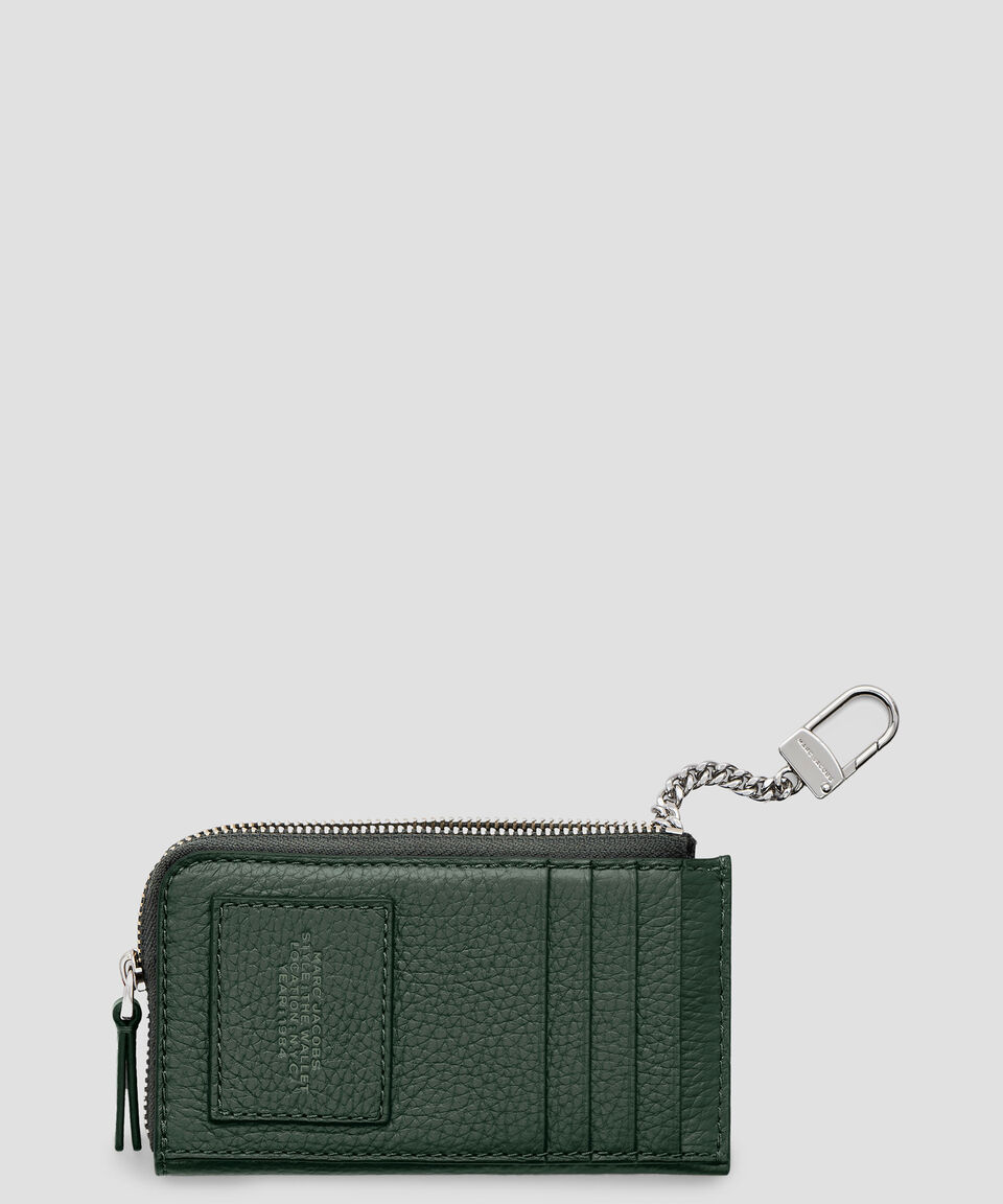 Marc Jacobs Cartera Verde En Piel The Leather Granulada Mujer