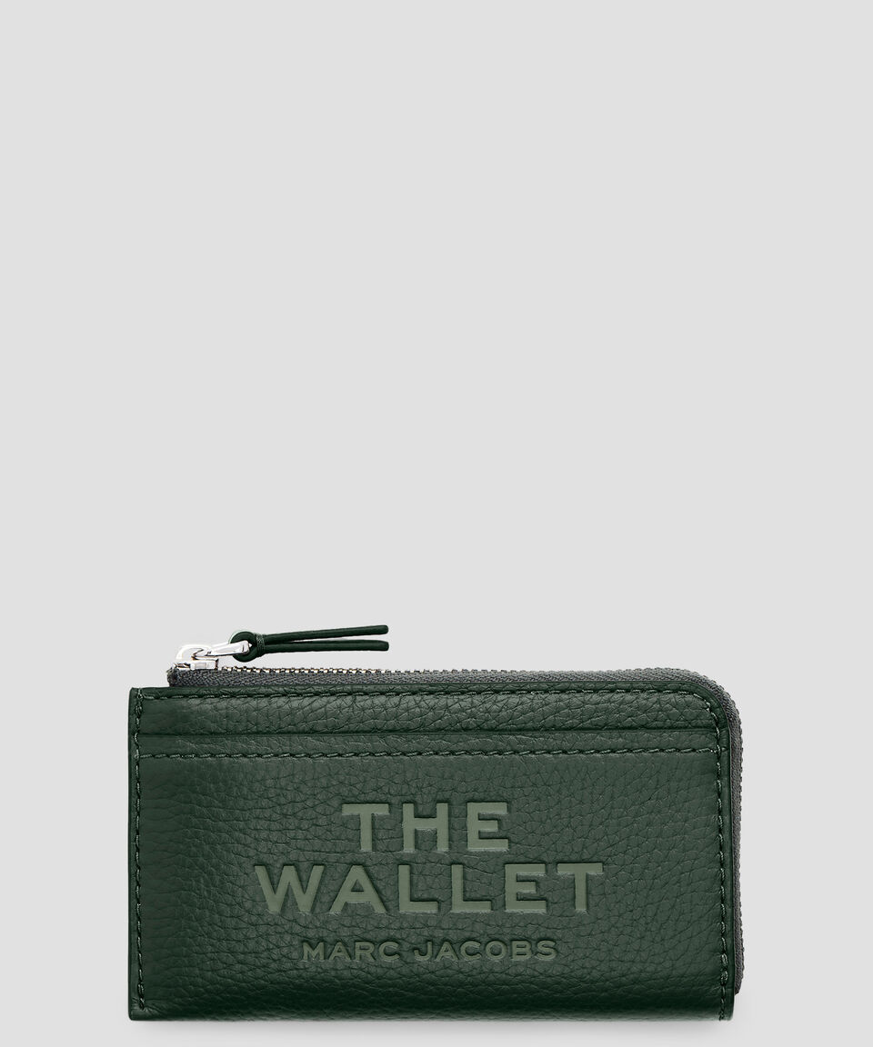 Marc Jacobs Cartera verde en piel The Leather granulada Mujer