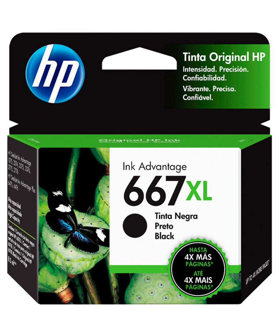 Hp Cartucho de tinta Original HP 667 XL Negro (3YM81AL)