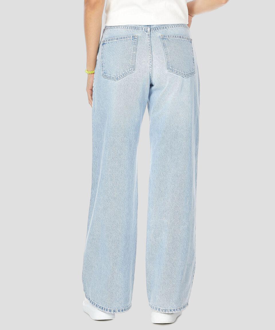 Catamaran Jeans De Corte Wideleg Mujer