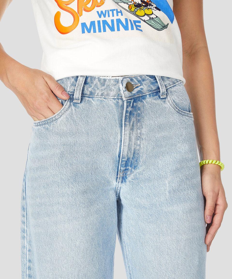 Catamaran Jeans De Corte Wideleg Mujer