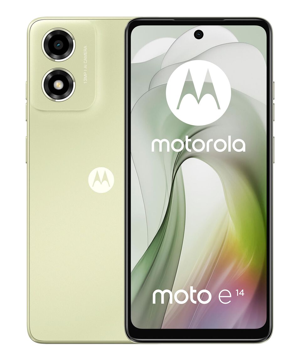 Motorola Celular Motorola e14 64 GB 2 GB (físicas) + 2 GB (RAM Boost) Verde - Desbloqueado