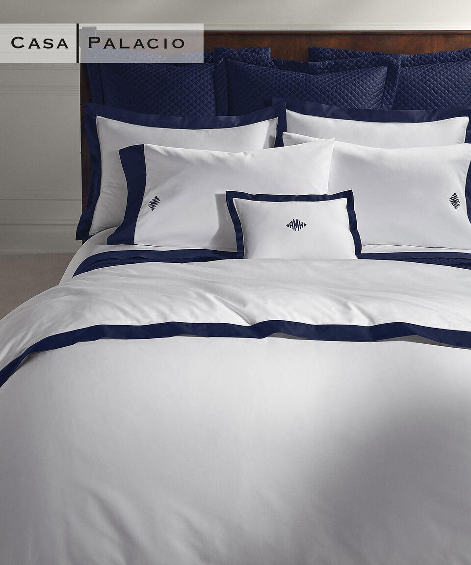 Ralph Lauren Home Collection Cenefa Sábana Plana Marino Queen Size
