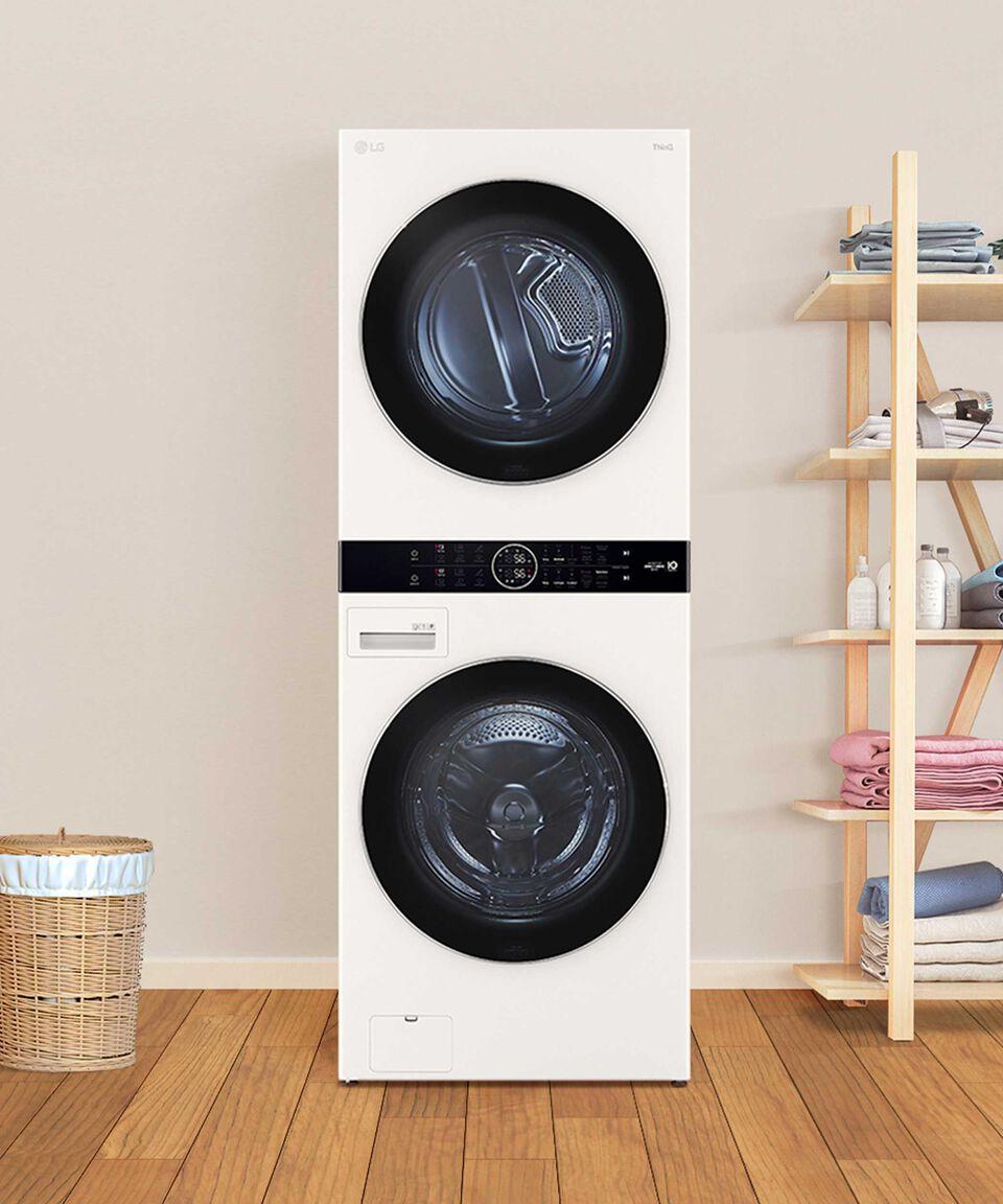 Lg Centro De Lavado WashTower Eléctrica - Gas Carga Frontal WK22WS6 22 Kg Blanco