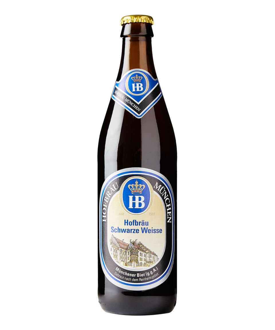 HOFBRÄU MÜNCHEN Cerveza Oscura Schwarze Weisse 500 ml