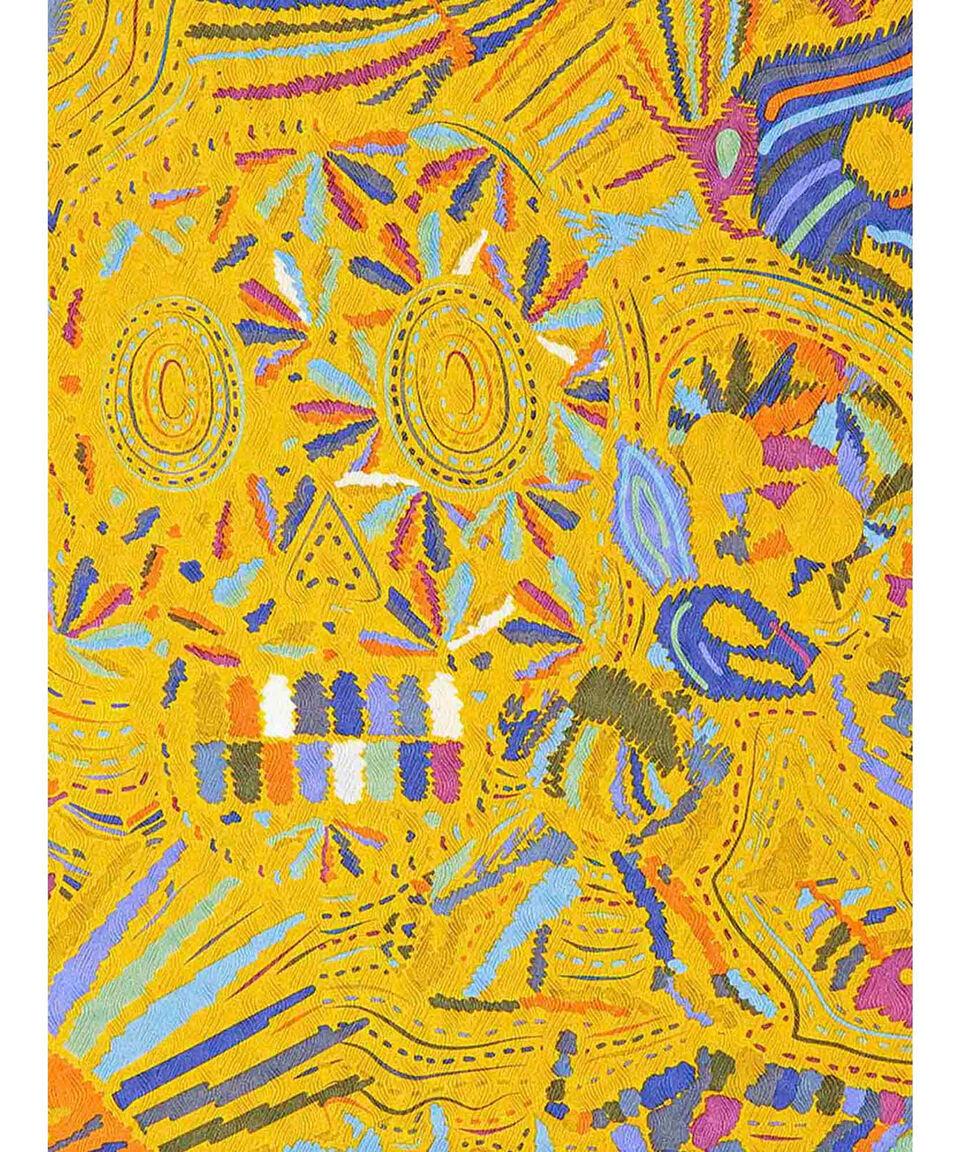 Pineda Covalin Chalina Amarilla Con Viaje Al Mictlán Mujer