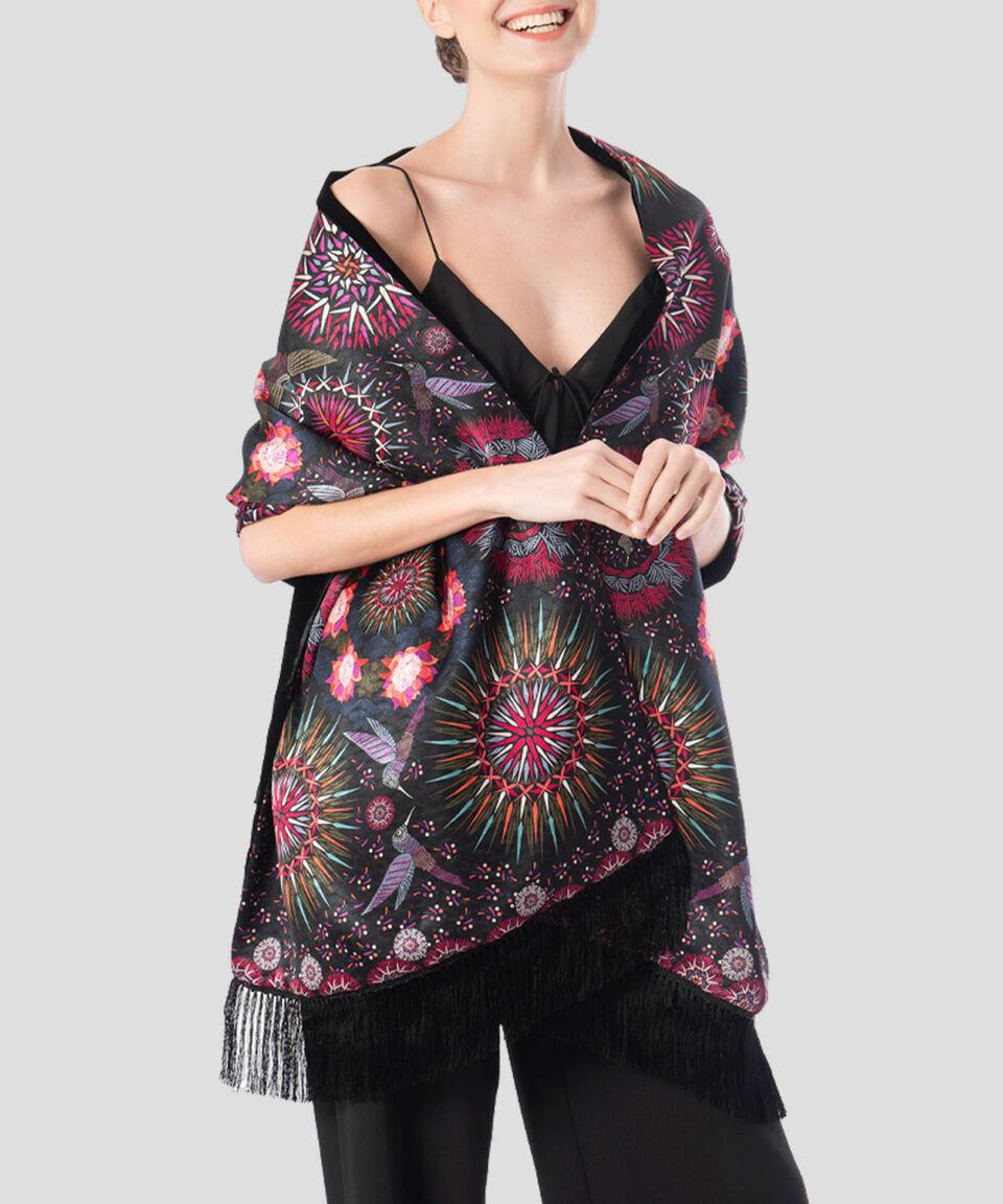 Pineda Covalin Chalina Multicolor Con Colibrís Mujer