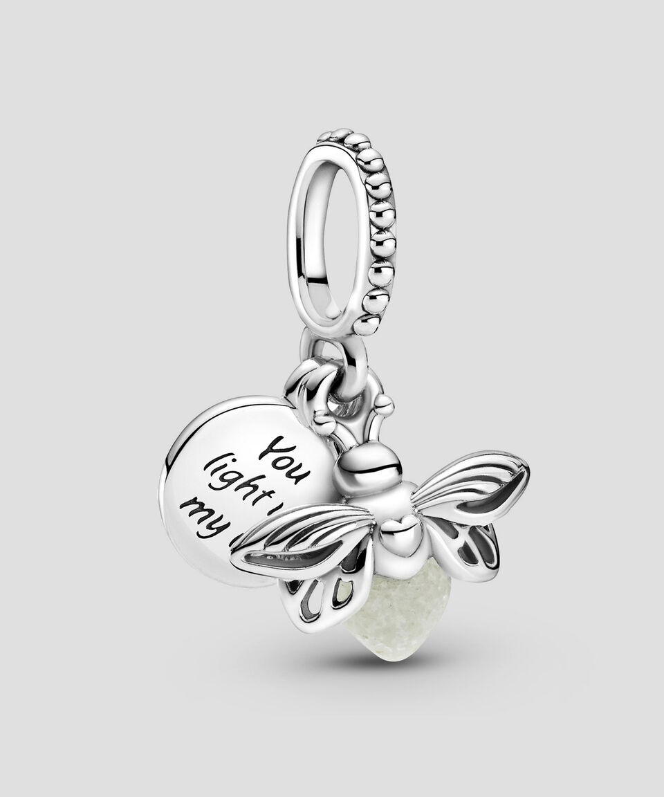 Pandora Charm colgante luciérnaga en plata de ley Unisex