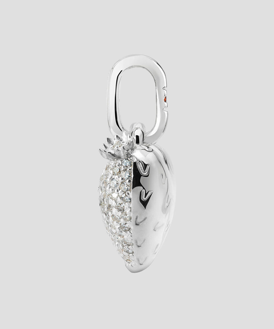 Tane Charm Corazón En Plata .925 Con Diamantes Unisex