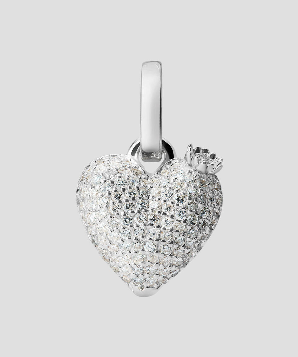 Tane Charm Corazón en Plata .925 con Diamantes Unisex