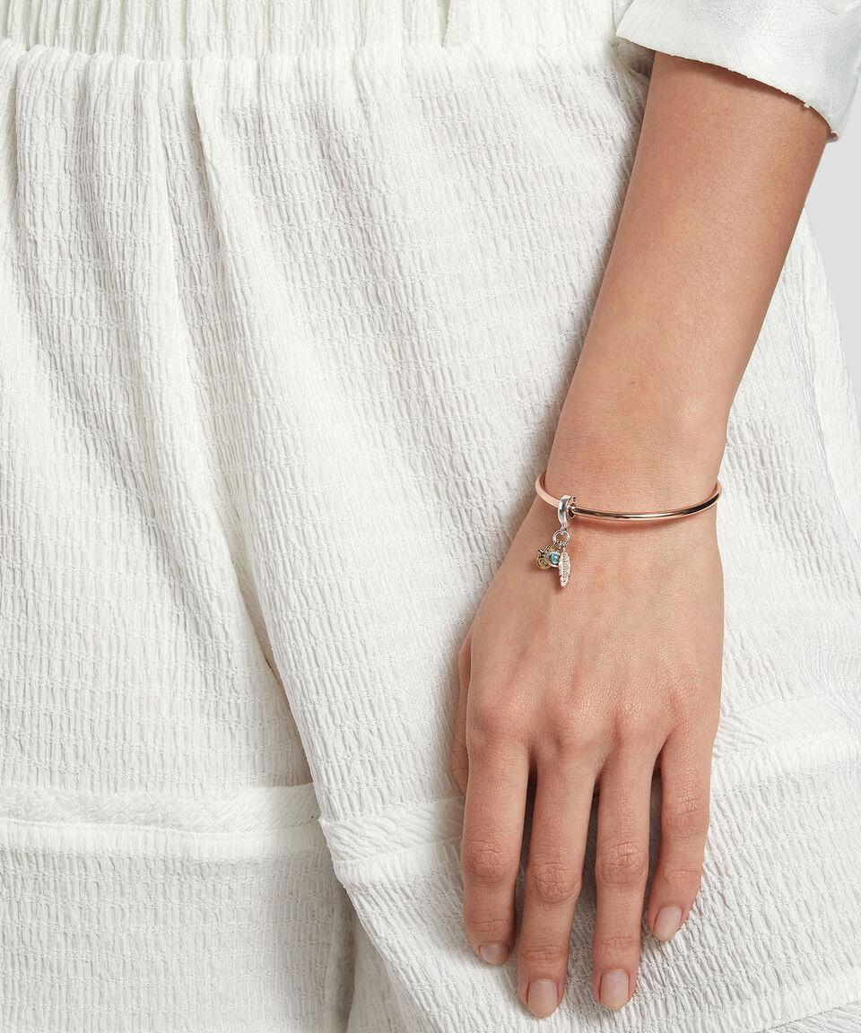 Pandora Charm En Plata .925 Hamsa El Ojo Que Todo Lo Ve Y Pluma De Espiritualidad Mujer