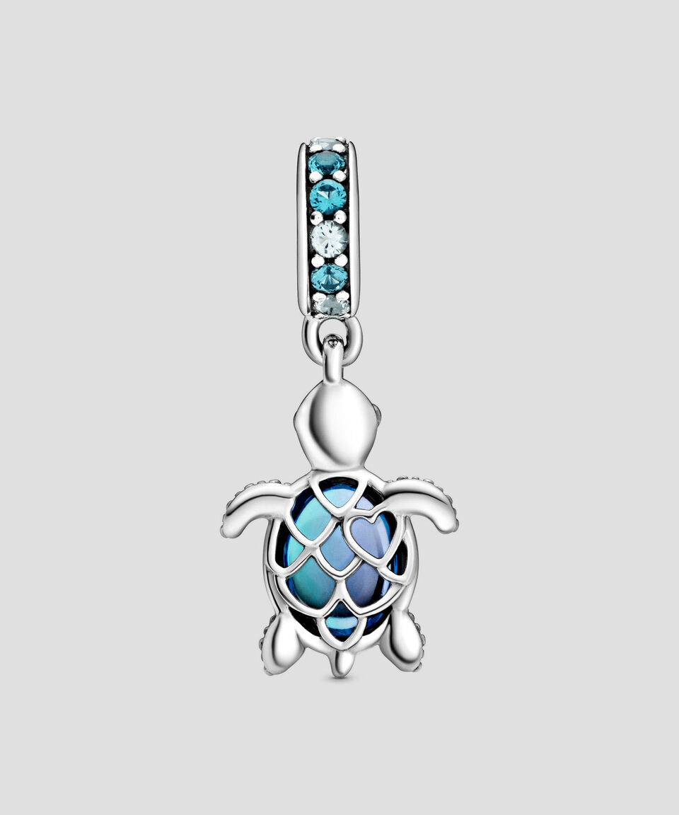 Pandora Charm En Plata .925 Tortuga Marina En Cristal De Murano Mujer