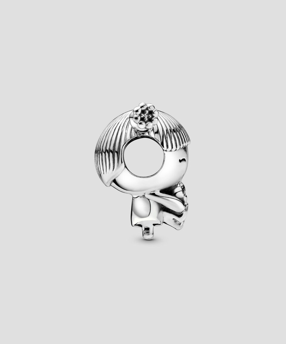 Pandora Charm Niña Pequeña En Plata .925 Pandora Moments Mujer