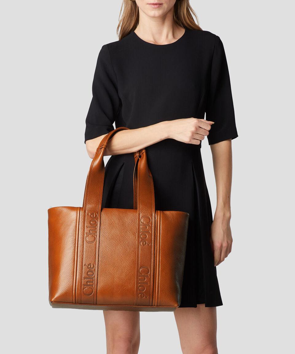 Chloé Bolso Tote En Piel Vacuna Granulado Mujer