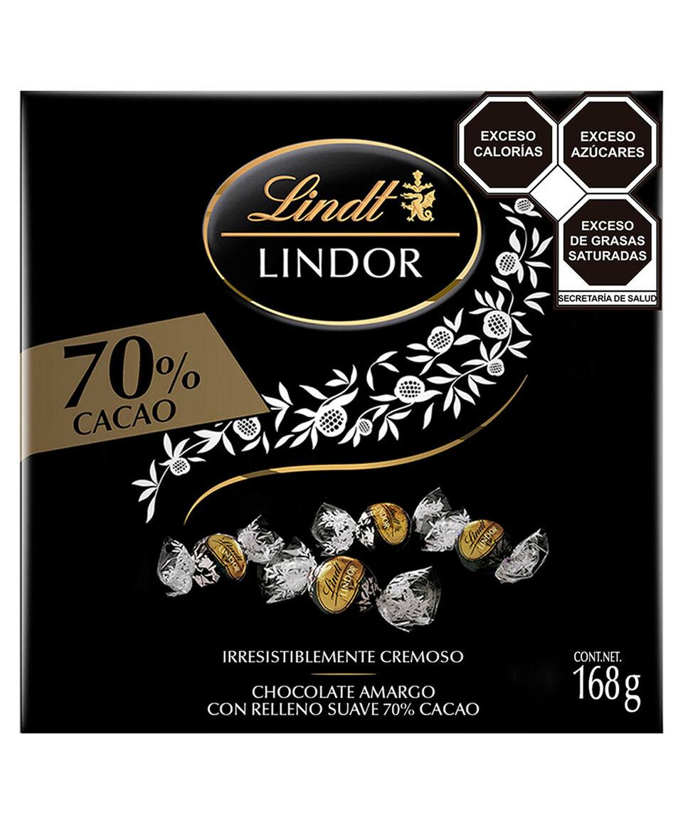 Lindt Chocolate Lindor Amargo Con Relleno Suave 168 Gr