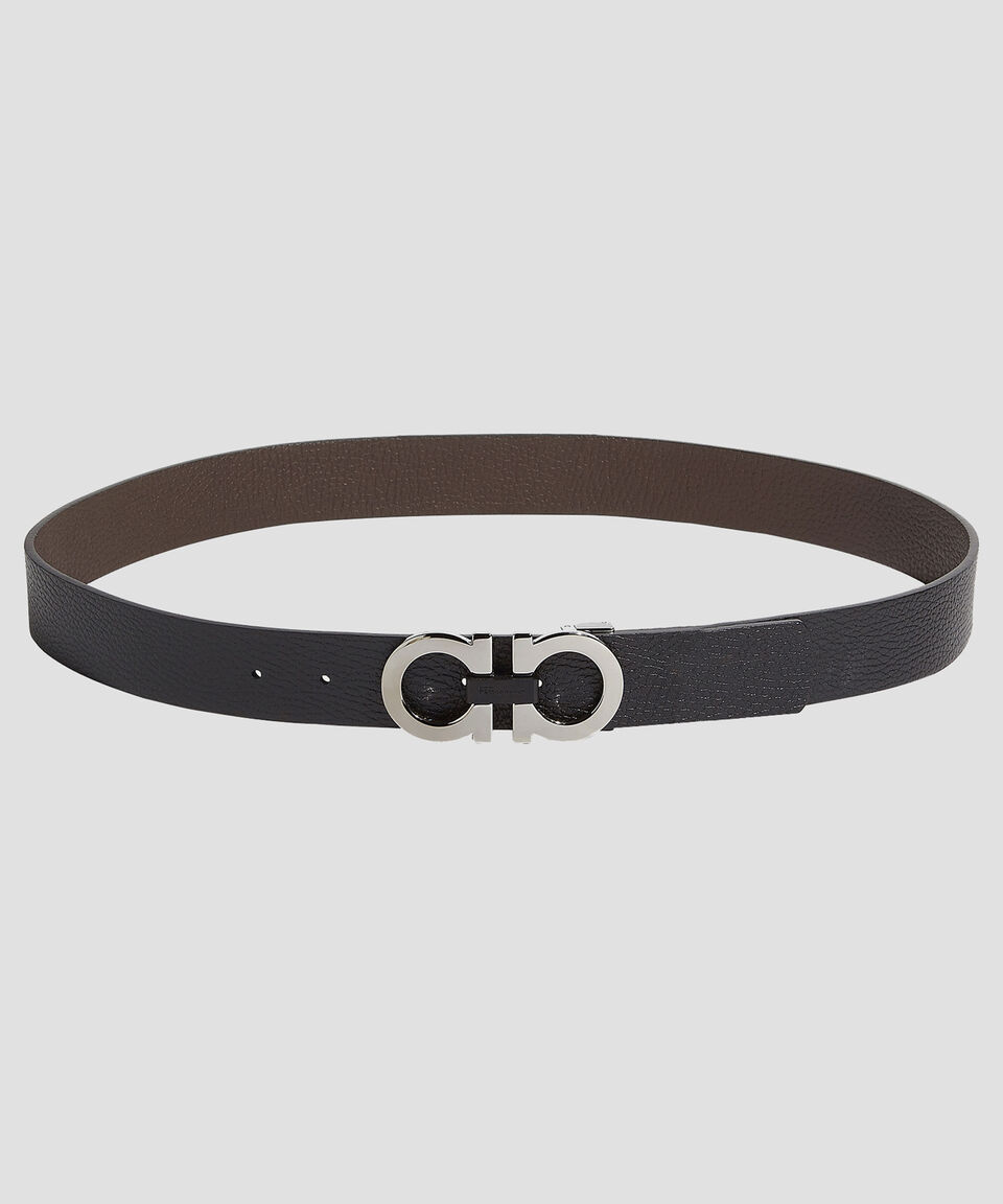 Ferragamo Cinturón Gancini Ajustable Y Reversible Hombre