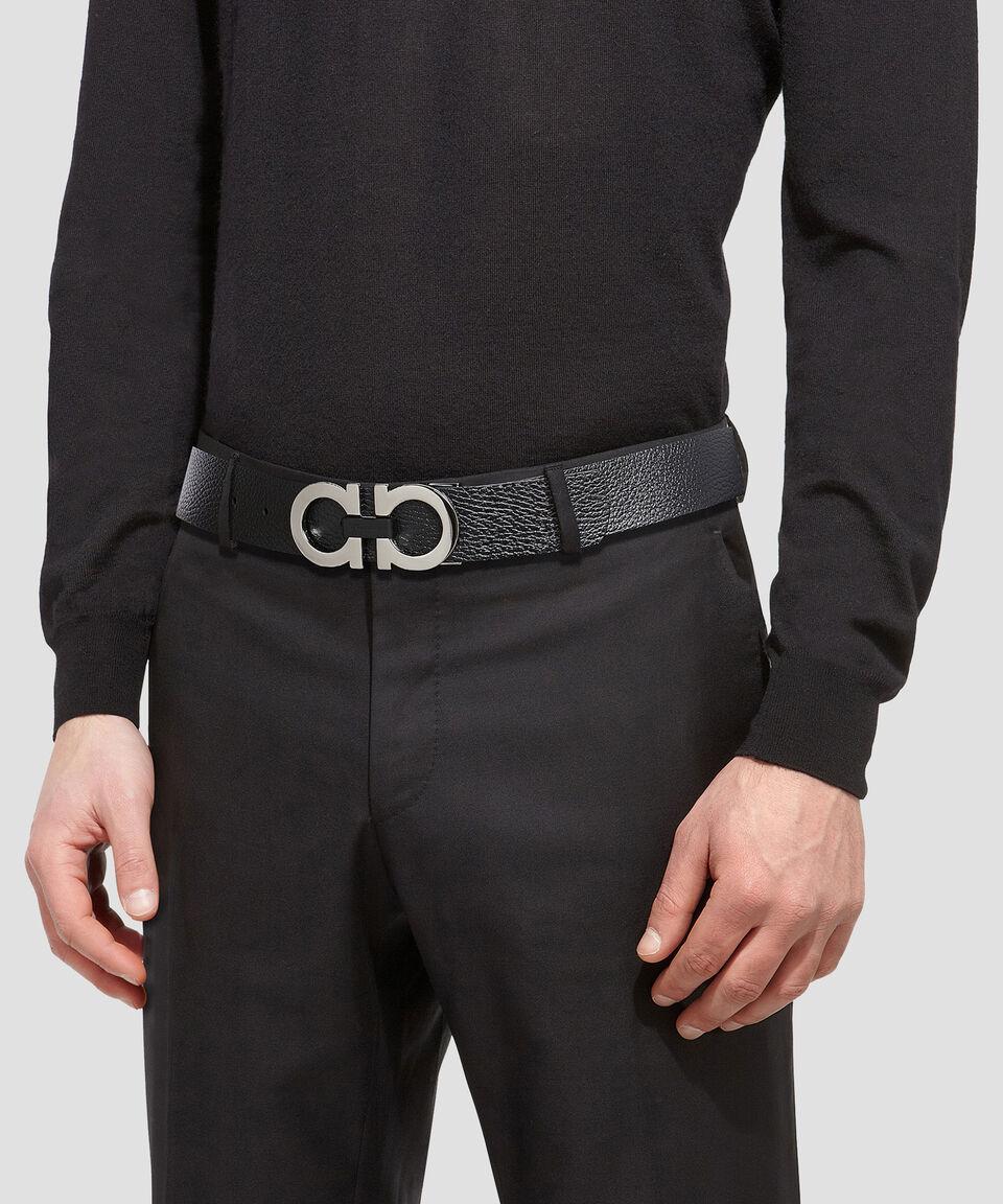 Ferragamo Cinturón Gancini Ajustable Y Reversible Hombre