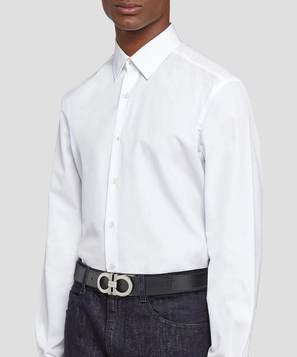 Ferragamo Cinturón Reversible Y Ajustable Gancini Hombre