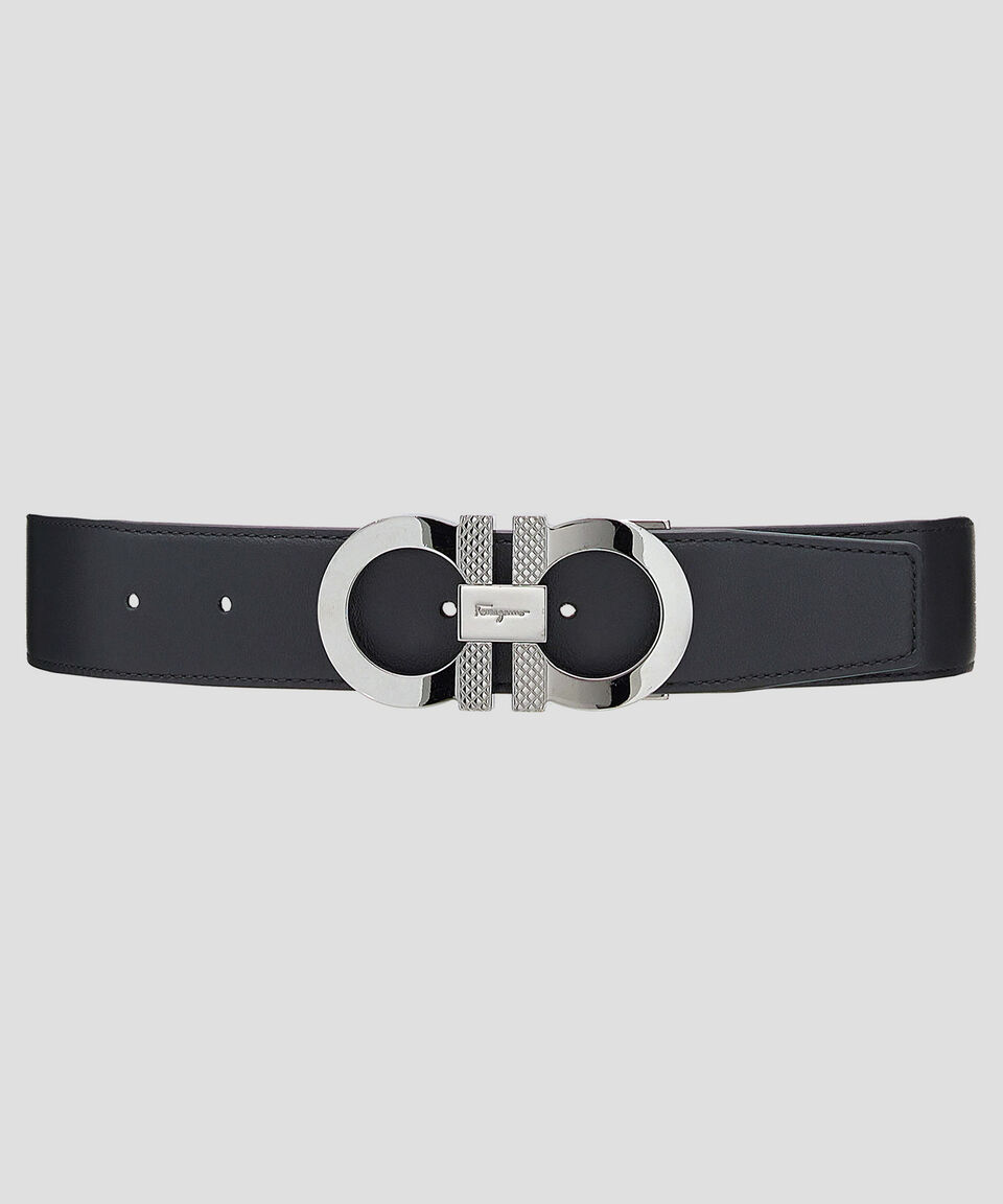 Ferragamo Cinturón Reversible Y Ajustable Gancini Hombre