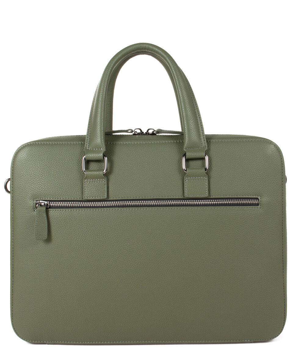 Clóe Porta Laptop 15" En Piel Verde Olivo Hombre