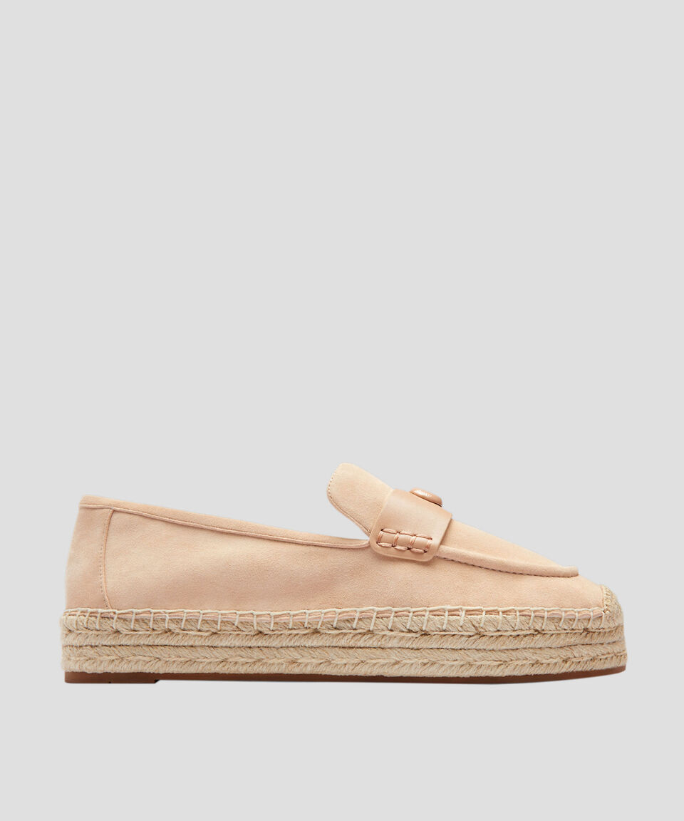 Coach Alpargatas planas en piel lisas Mujer