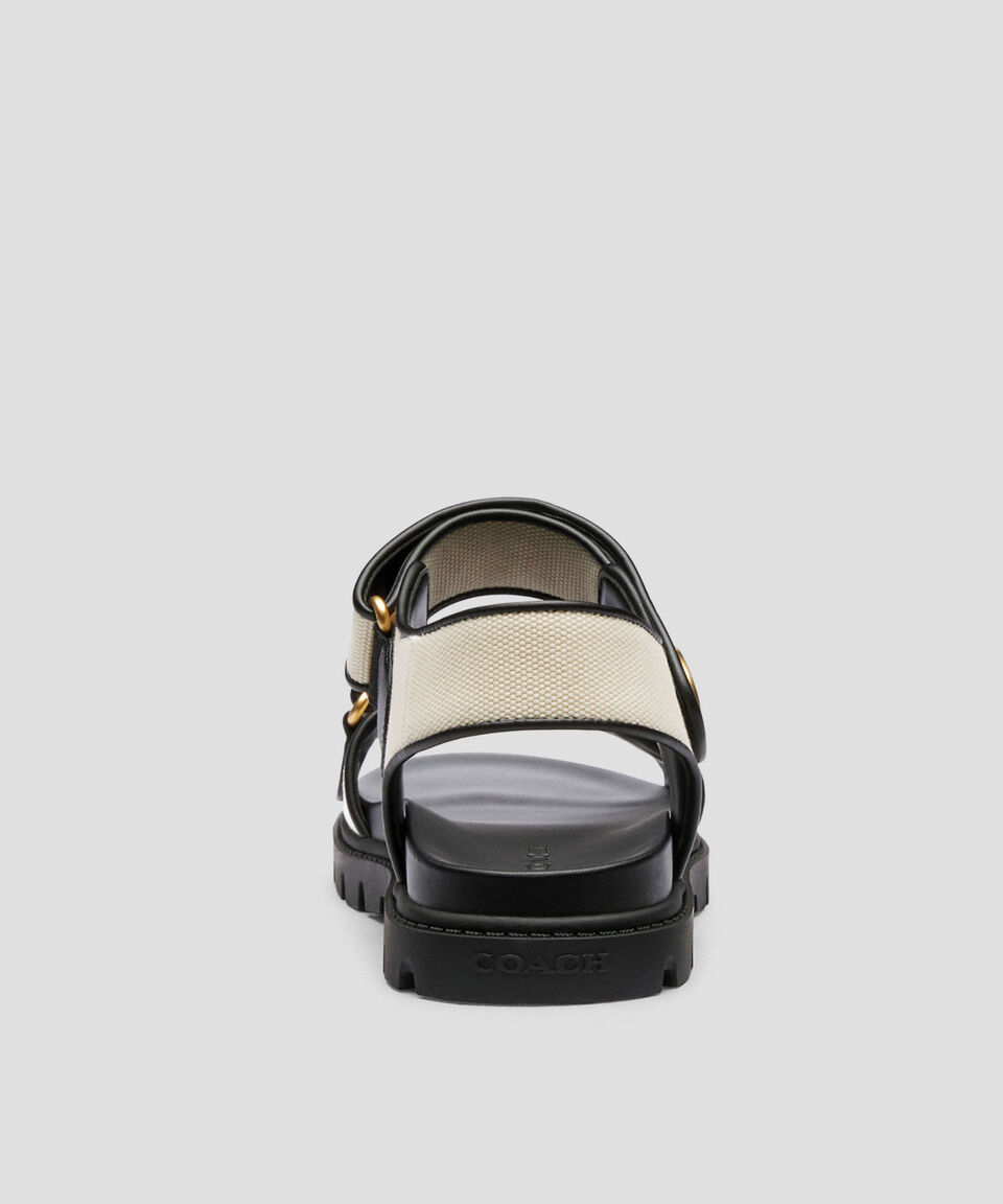 Coach Sandalias Planas Con Textura Brynn Mujer