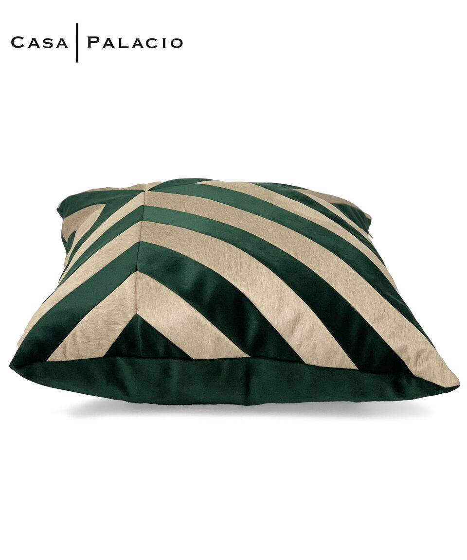 Nataly Rodriguez Cojín Decorativo Luxury Verde Botella