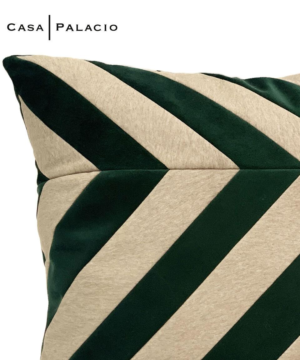 Nataly Rodriguez Cojín Decorativo Luxury Verde Botella