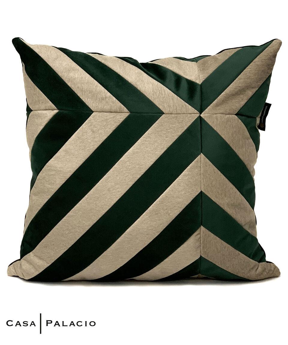 Nataly Rodriguez Cojín Decorativo Luxury Verde Botella