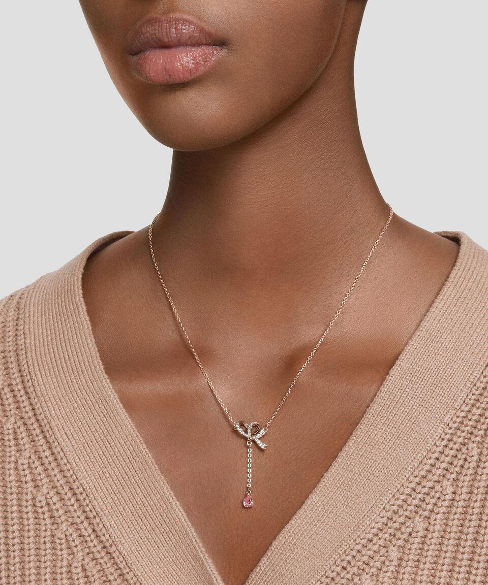 Swarovski Colgante Con Dije En Forma De Lazo Y Cristales Mujer