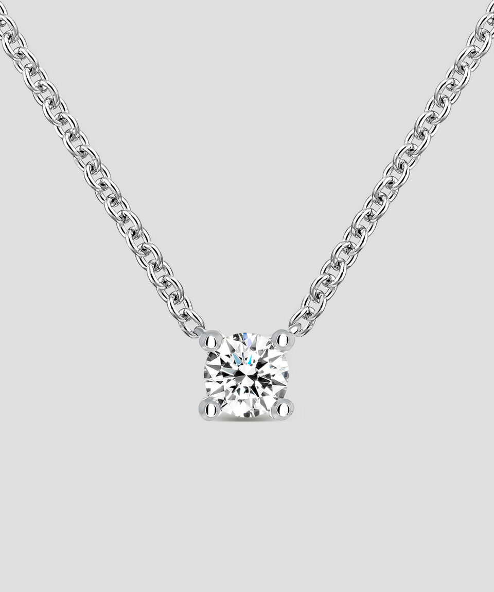 Suarez Colgante En Oro Blanco De 18 Kilates Con Diamantes Mujer