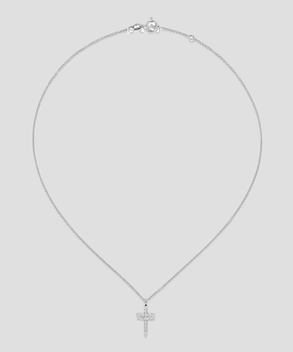 Suarez Colgante En Oro Blanco De 18 Kilates Con Diamantes Mujer